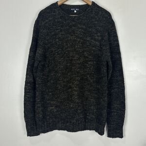 Alex Mill Mens XL Wool Alpaca Blend Multicolor Knit Crew Neck Donegal Sweater